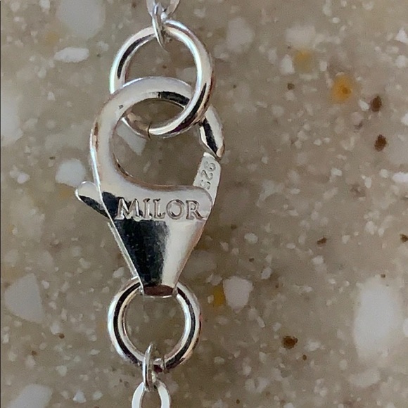 Silver Cross Necklace 17” - Picture 2 of 5